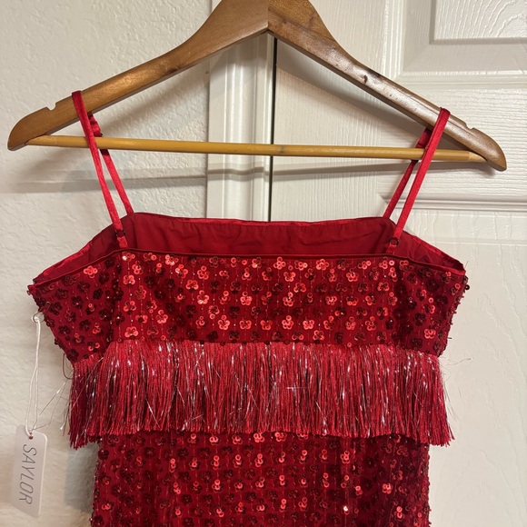 SAYLOR Caitriona Mini Dress in Ruby Size S - Picture 4 of 8
